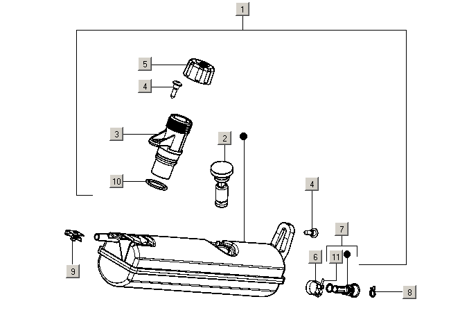 Gilera ICE 50 2T E2 2002-2005 - Olietank