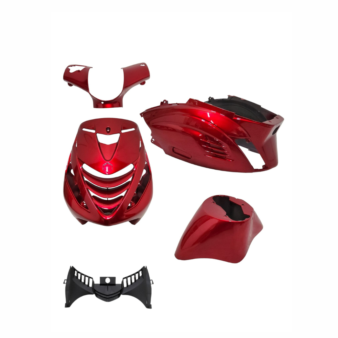 Set di copertura con AchterkapGrill RS1 ZIP Bordeaux rosso