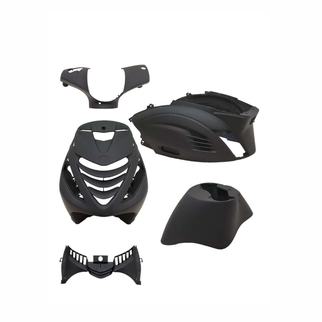 Copping set with Achterkapgrill RS1 Zip Mat Black