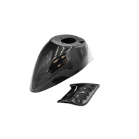 Carbon Voorspatbord / Schokbrekerkapje Piaggio Zip SP