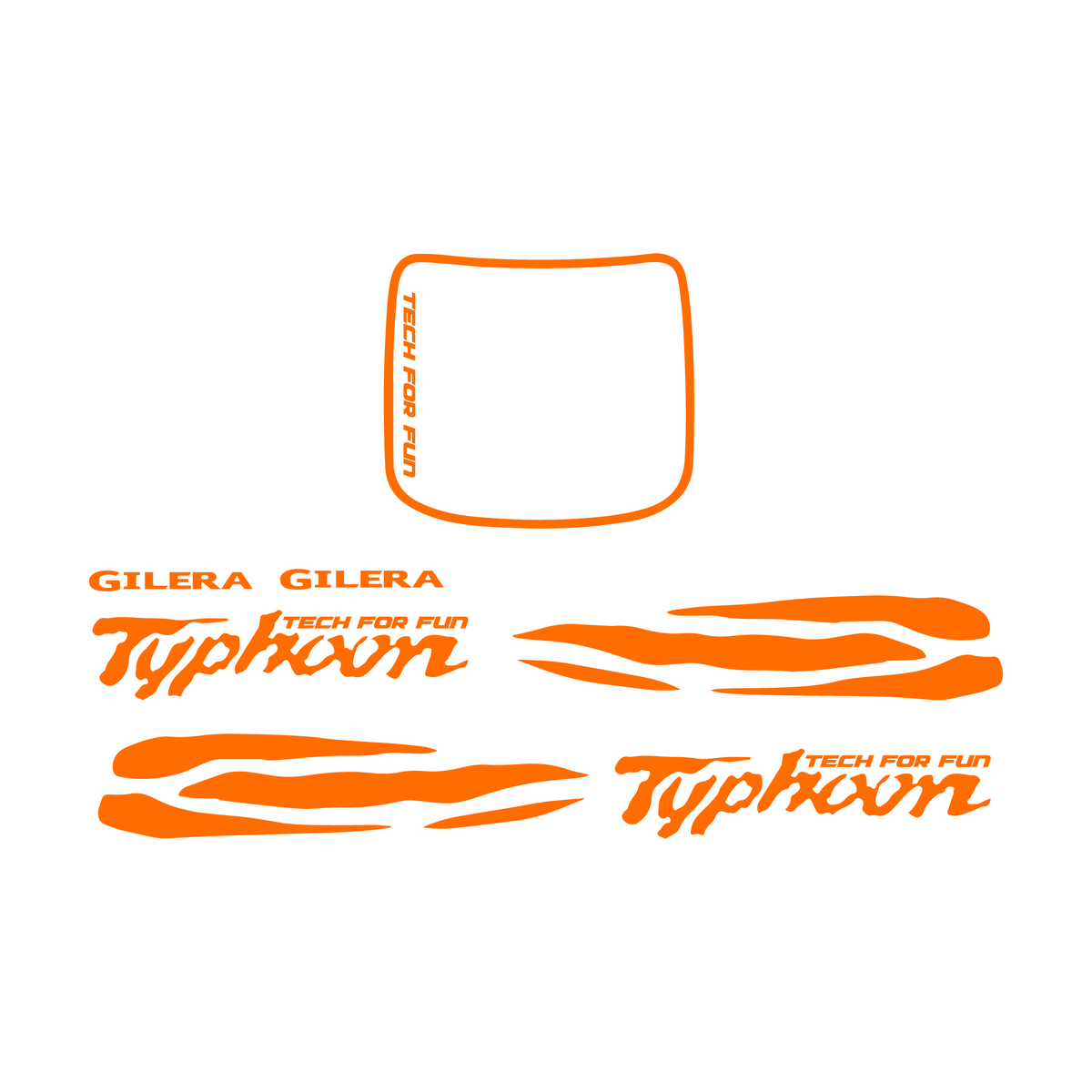 Waves Sticker Set Piaggio / Gilera Typhoon