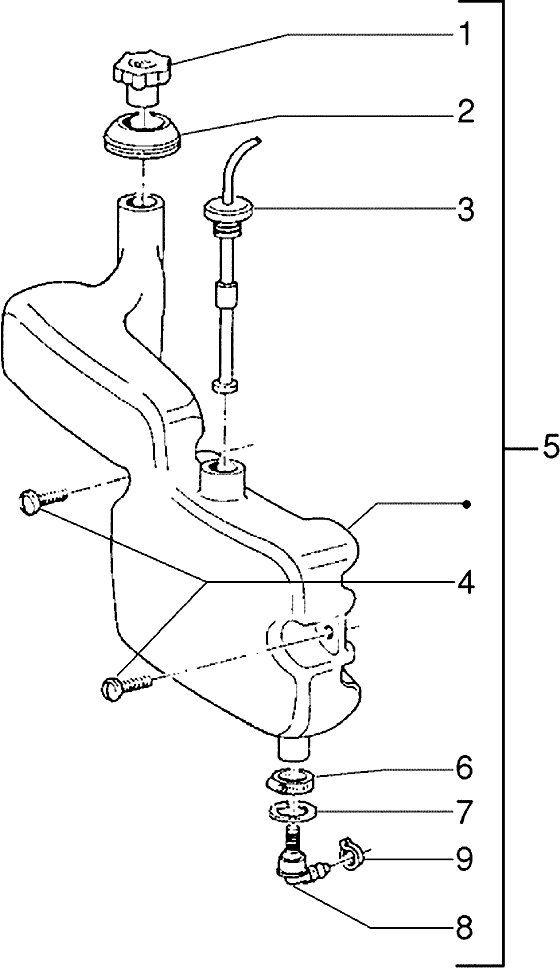 Piaggio Skipper 125 – Olietank