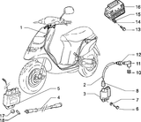 Piaggio Typhoon 125 – Elektrische Apparaten