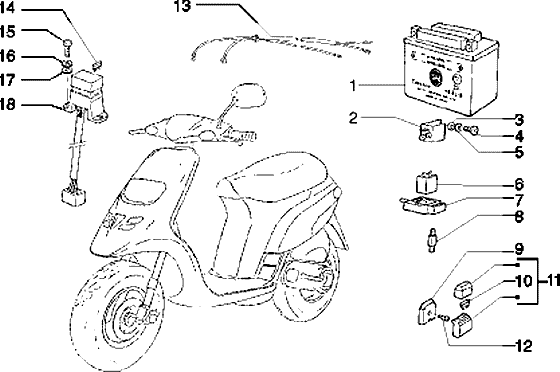 Piaggio Typhoon 125 – Elektrische Apparaten3