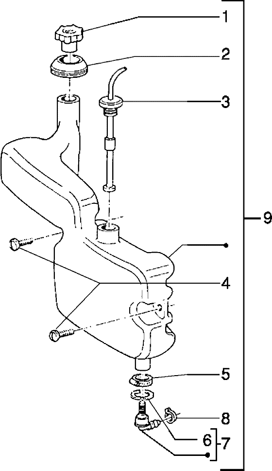 Piaggio Typhoon 125 – Olietank