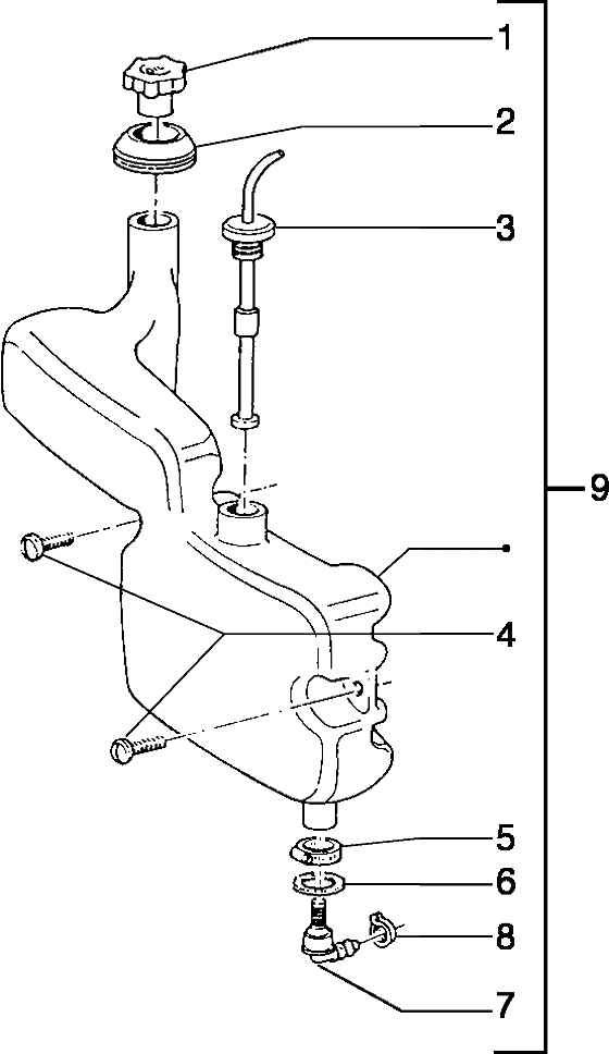 Piaggio Typhoon 50 – Olietank