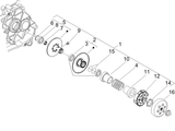 Piaggio Zip 50 4T NOABS E2 2006-2013 – Aandrijfriemschijven