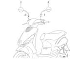 Piaggio Zip 50 4T NOABS E2 2006-2013 – Spiegels