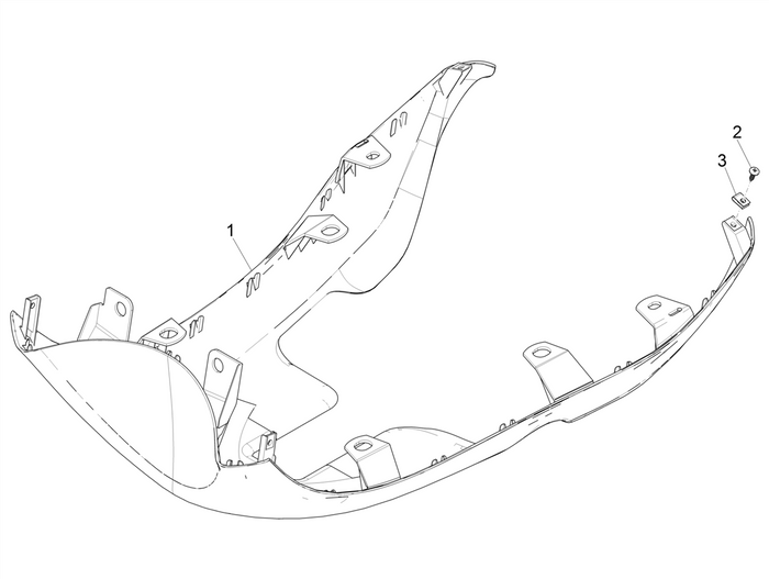 Piaggio Zip 50 4T NOABS E4 2018 - 2020 – Onderspoiler