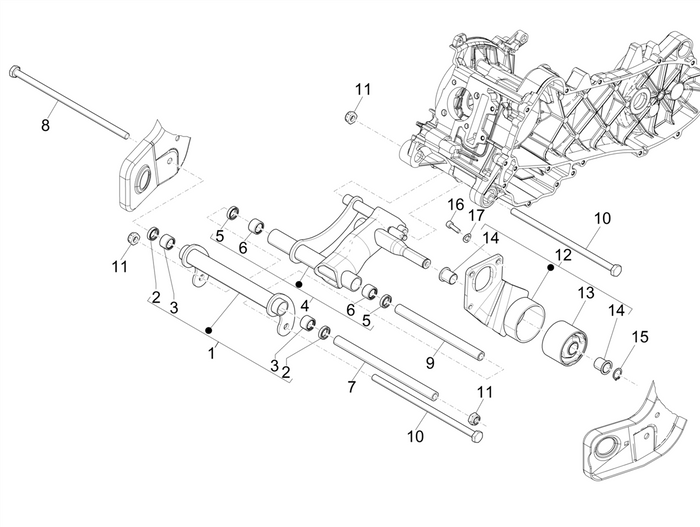 Piaggio Zip 50 4T NOABS E4 2018 - 2020 – Subframe
