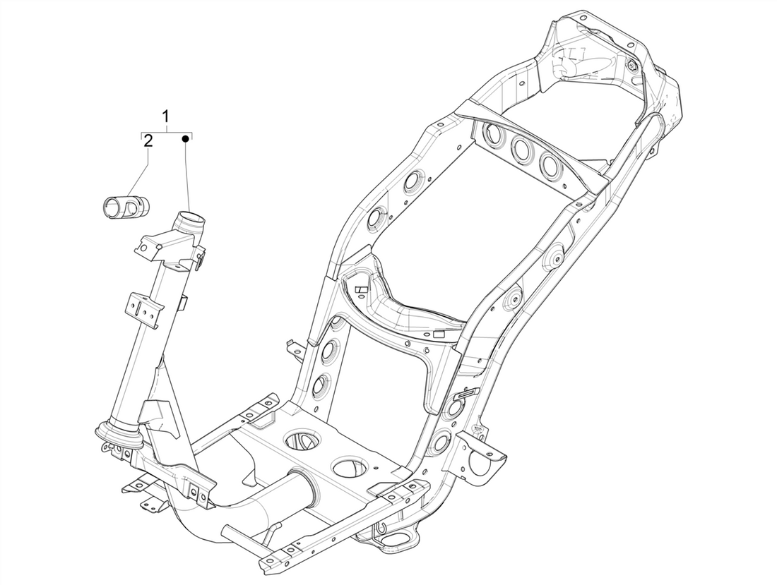 Piaggio Zip 50cc 4 Takt Euro 5 (2021-2023) – Frame