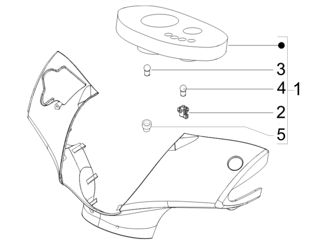 Piaggio Zip 50cc 4 Takt Euro 5 (2021-2023) – Kilometerteller