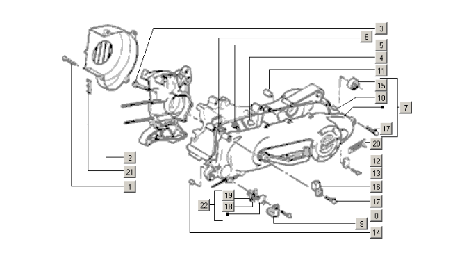 Piaggio Zip 50cc 2 Takt 2000-2016 – Carterdeksel