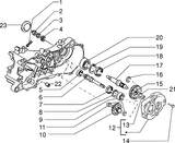 Piaggio Zip Fast Rider RST – Achterwiel As