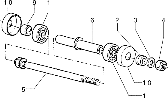 Piaggio Zip Fast Rider RST – Einzeteile Voorwiel