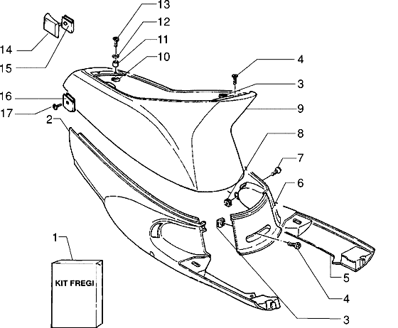 Piaggio Zip Fast Rider RST – Zijpanelen