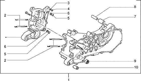 Piaggio Zip SP98 – Behuizing