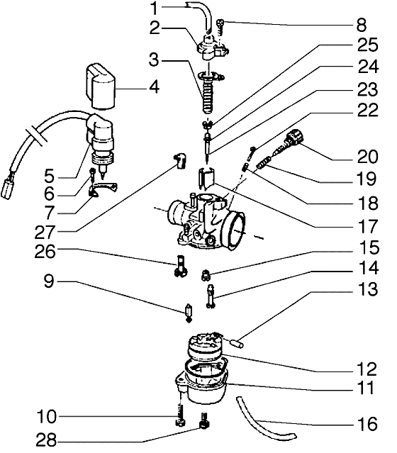 Piaggio Zip SP98 – Carburateur