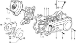 Piaggio Zip SP98 – Koppelingsdeksel