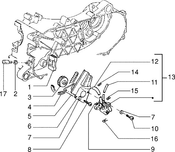Piaggio Zip SP98 – Oliepomp