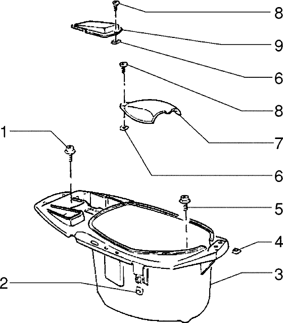 Piaggio Zip SP98 – Vak Voor Veiligheidshelm