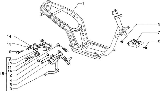 Piaggio Zip Type 3 – Frame Frame