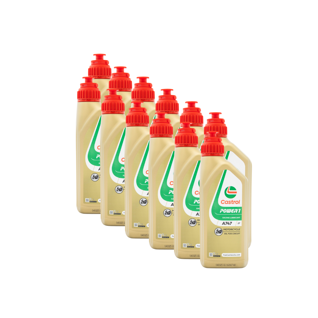 Castrol A747 2 Takt Racing Olie 12x1 Liter Voordeelpak