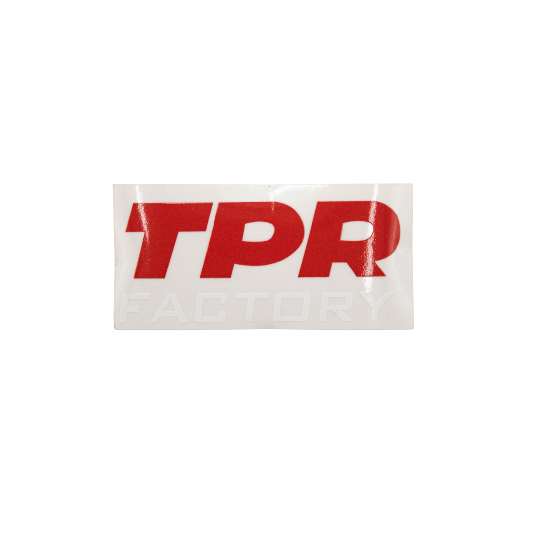 Sticker TPR Factory Red/White – Fresh Parts