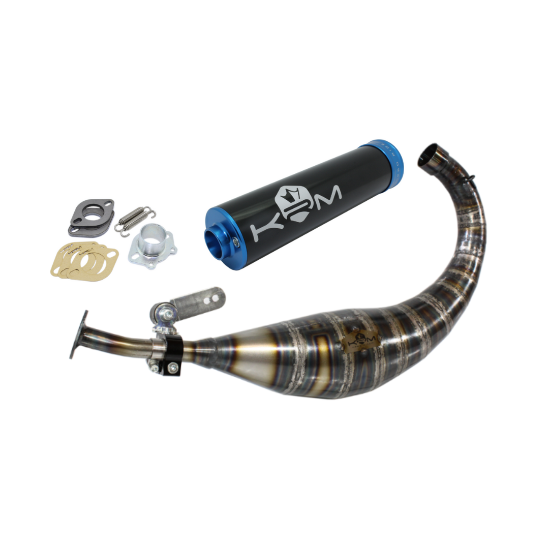 KRM Uitlaat Blauw 90-100cc Derbi