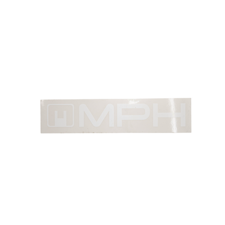 Sticker MPH Zwart / Wit