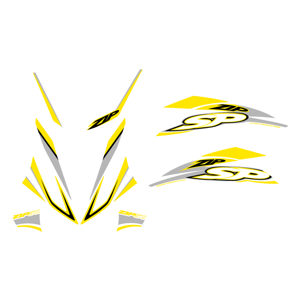 Stickerset Piaggio Zip SP H2O