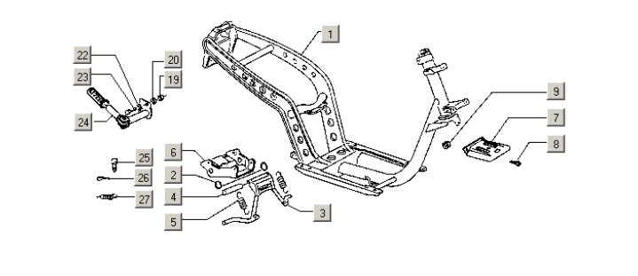 Piaggio Zip Type 3 – Frame Frame