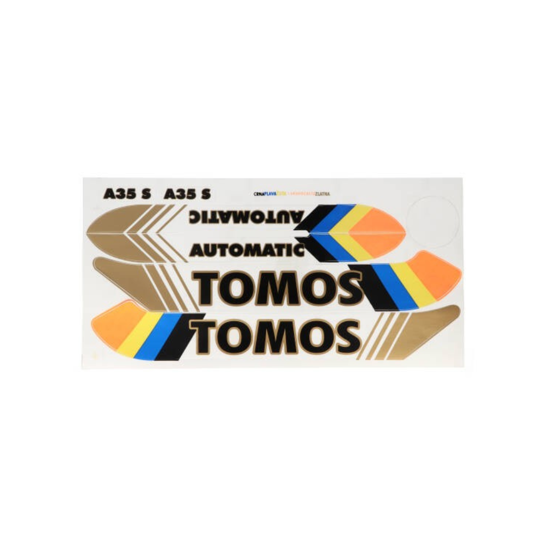 Stickerset Fluorescerend Past op Tomos A3/A35