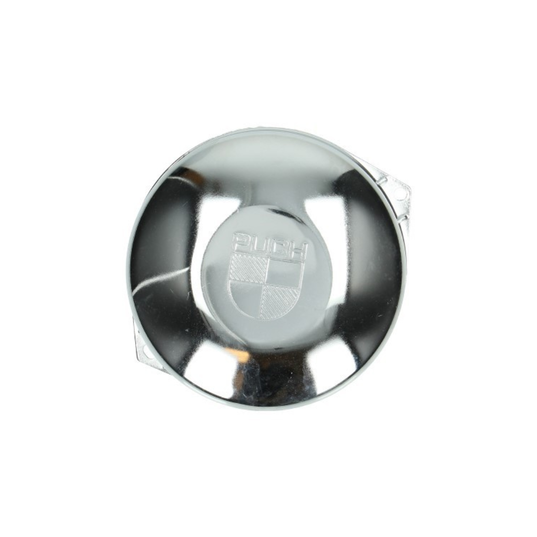 Fly Wheel Cap DMP Stamped Logo Chrome Fits su Puch Maxi, Puch