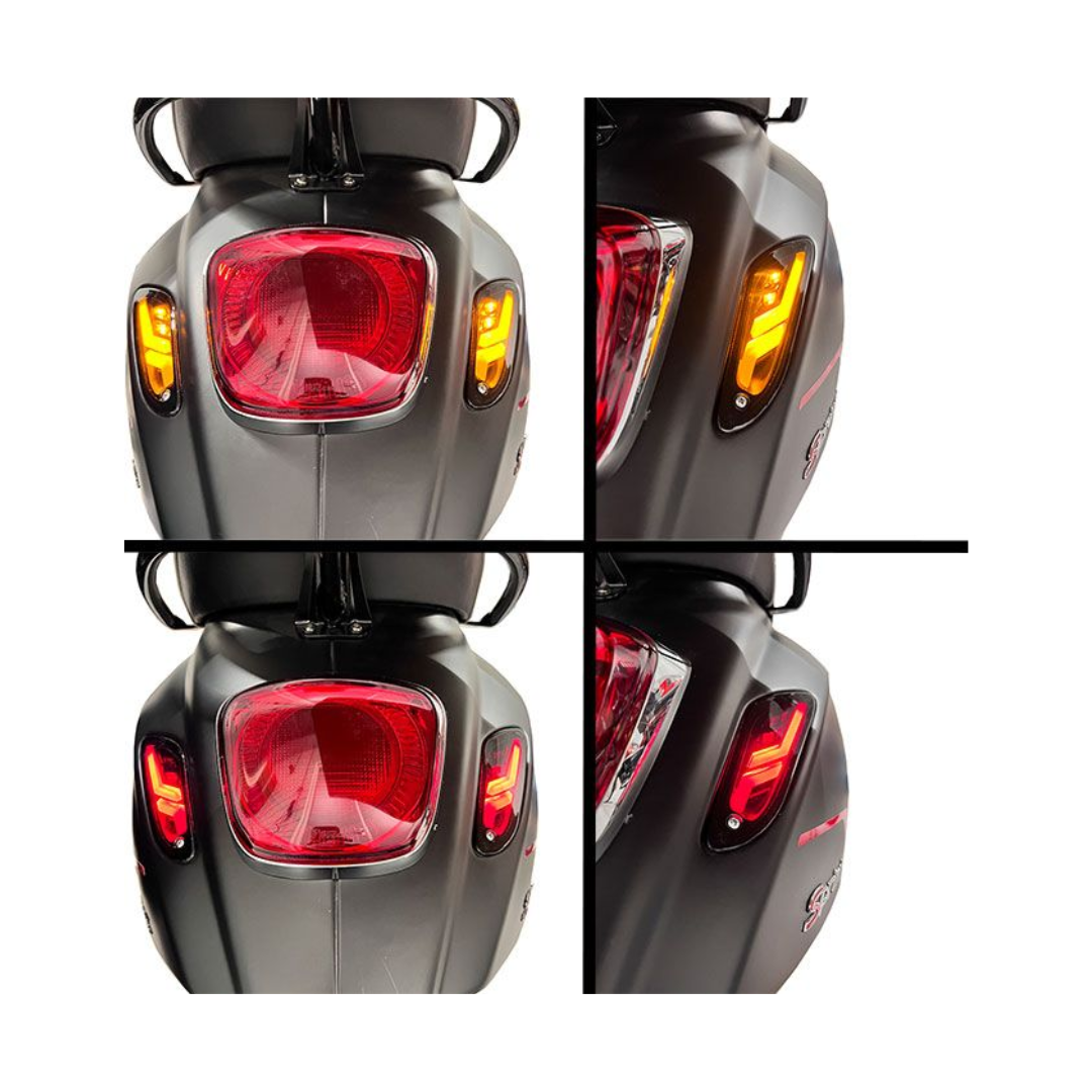 Knipperlichtset Led Matrix EVO-2 weglopend achter smoke - Vespa