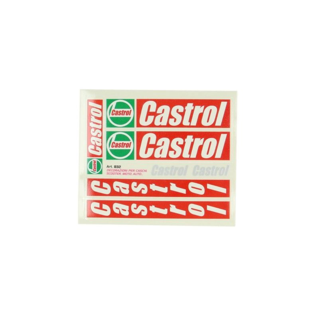 Castrol Set d'autocollants Rouge 5 pièces