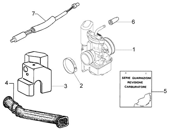 Vespa LX 50 2T – Carburateur2