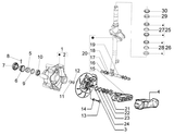 Vespa LX 50 2T – Vooras Ophanging
