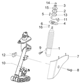 Vespa LX 50 2T – Voorschokbreker