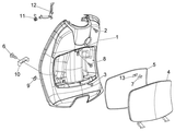 Vespa LX 50 4T – Helmbuddybakbeenschild