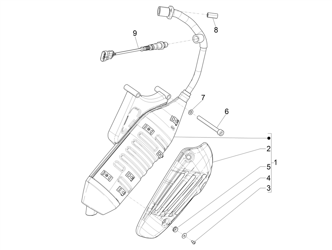 Vespa Sprint 50 25 kmh E5 2020 – Nademper