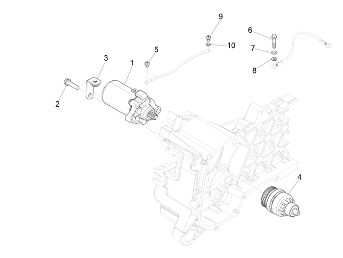 Vespa Sprint 50 25 kmh E5 2020 – Startmotor Elektrische Starter