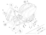 Vespa Sprint 50 2T NOABS E2 2014-2017 – Kables