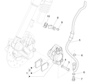 Vespa Sprint 50 4T-3V E4 2017 - 2020 – Brake hoses Brake calipers