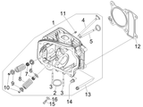 Vespa Sprint 50 4T 2V 25 kmh NOABS E2 2014-2017 – Cilinderkop Kleppen