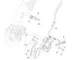 Vespa Sprint 50 4T 2V 25 kmh NOABS E2 2014-2017 – Remslangen Remklauwen