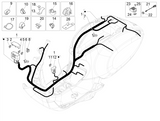 Vespa Sprint 50 4T 3V 25 kmh E4 2017-2020 – Kabelboom