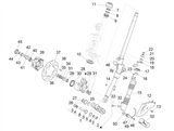 Vespa Sprint 50 4T 3V 25 kmh E4 2017-2020 – Voorvork Balhoofdset