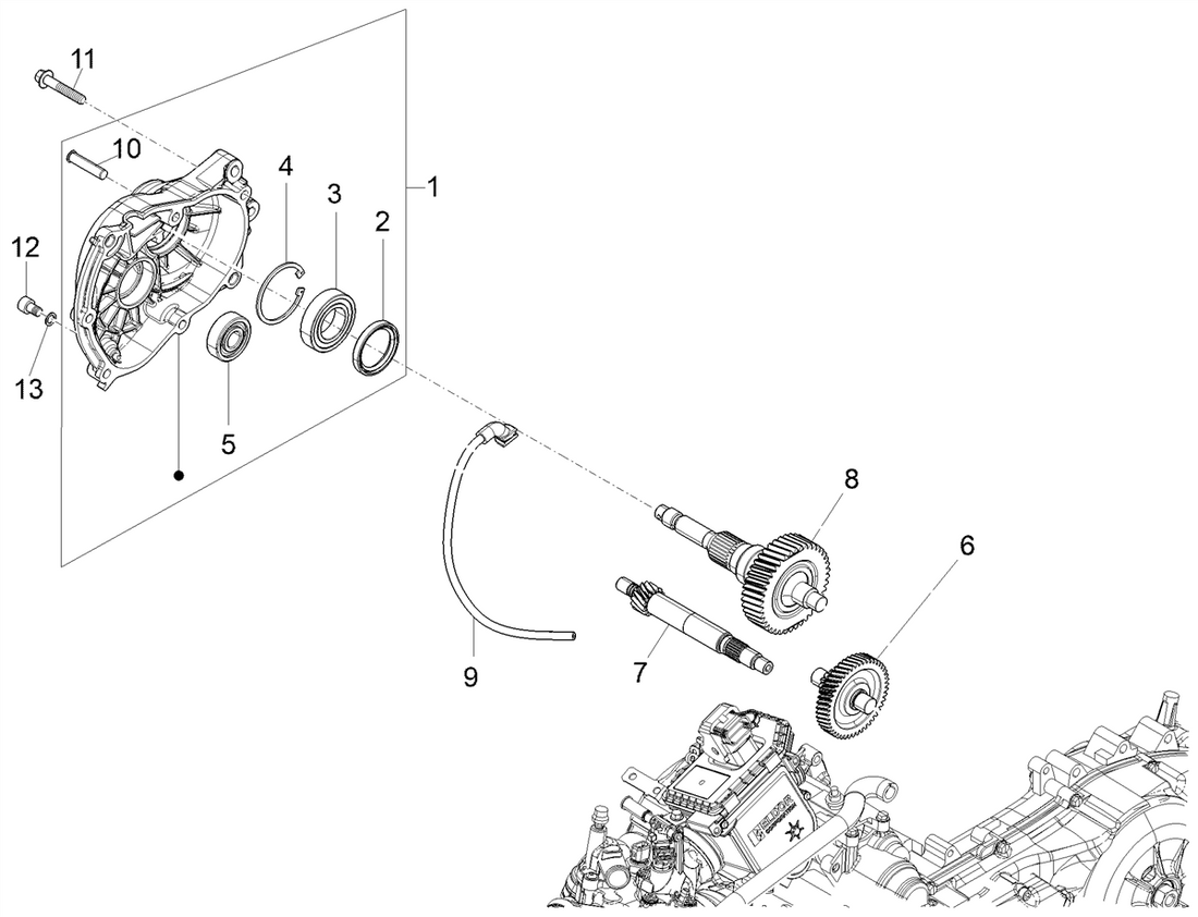 Vespa Sprint 50 4T 3V E5 2020 – Transmissie