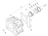 Vespa Sprint 50 4T 4V NOABS E2 2014-2017 – Cylinder Piston Piston Pin Parts